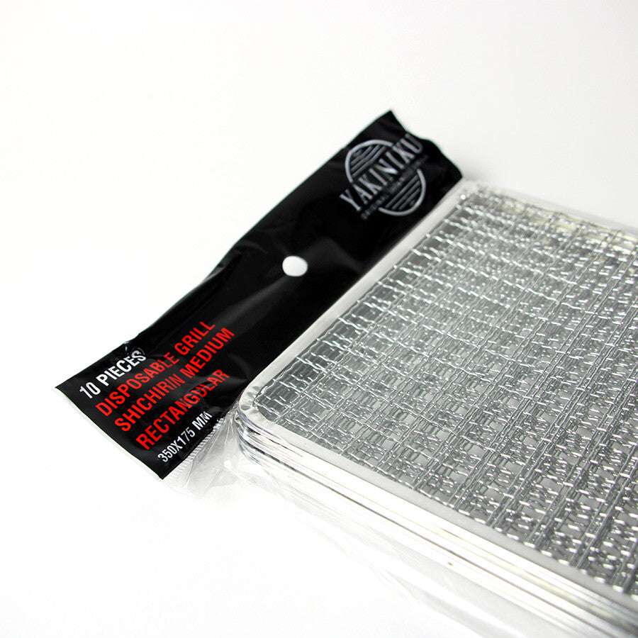 YAKINIKU Rechthoekige Shichirin Wegwerprooster (10 stuks) | MEDIUM